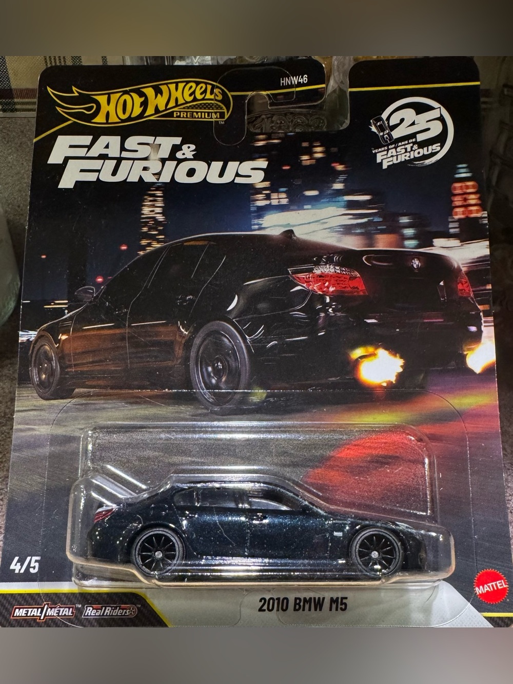 Hot Wheels Premium 2010 BMW M5 Toy Car - Black